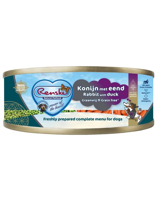 Renske Vers Konijn met Eend - Blik 95 gram